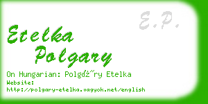 etelka polgary business card